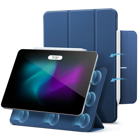 Deksel for Apple iPad Air 13 (2025) / Air 13 (2024) / Pro 12.9 (2022) / Pro 12.9 (2021) / Pro 12.9 (2020), ESR, Rebound, Marineblå