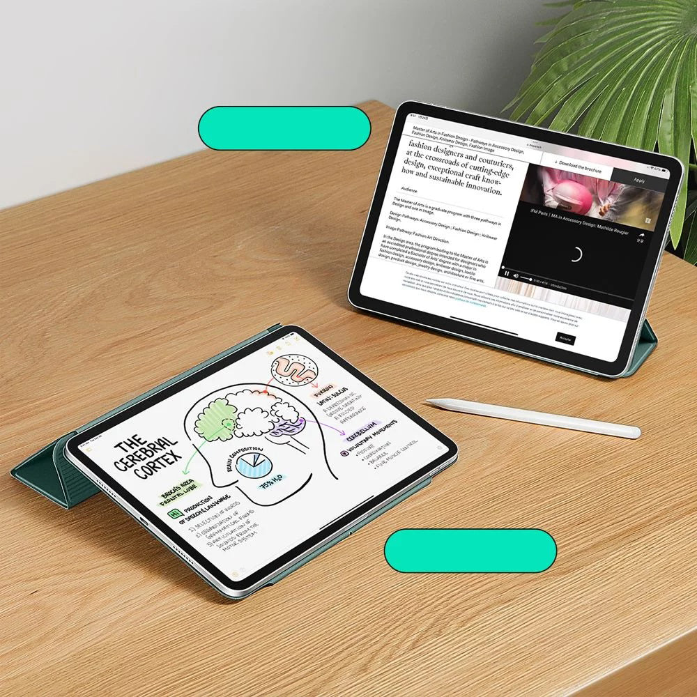 Deksel for Apple iPad Air 13 (2026) / Air 13 (2025) / Air 13 (2024) / Pro 12.9 (2022) / Pro 12.9 (2021), ESR, Rebound, Satinert grønn