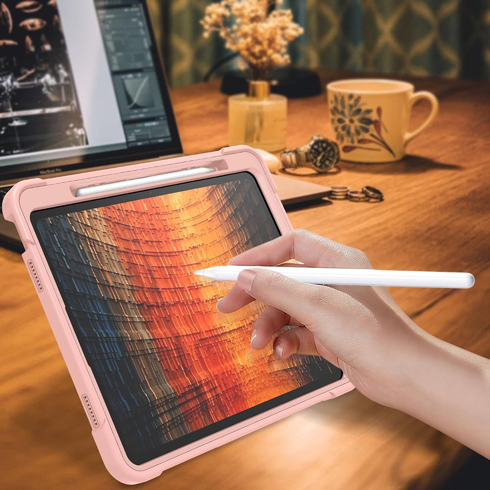 Deksel for Apple iPad Air 13 (2026) / Air 13 (2025) / Air 13 (2024), Techsuit, Rugged TabShell, svart