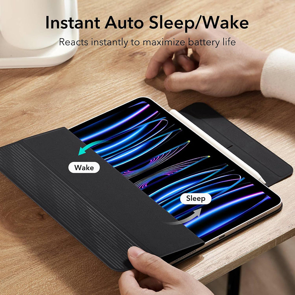 Deksel for Apple iPad Pro 11 (2022) / Pro 11 (2021) / Pro 11 (2020) / Pro 11 (2018), ESR, Rebound, Svart
