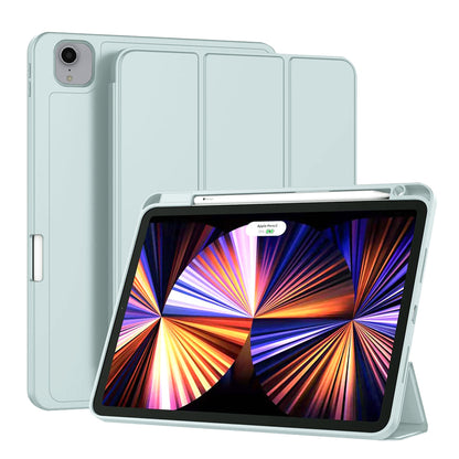 Deksel for Apple iPad Pro 11 (2022) / Pro 11 (2021) / Pro 11 (2020) / Pro 11 (2018), Techsuit, Flex Trifold, Blå
