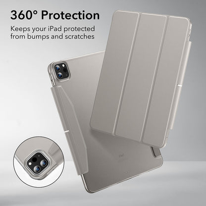 Deksel for Apple iPad Pro 11 (2024), ESR, Ascend Trifold, Grå