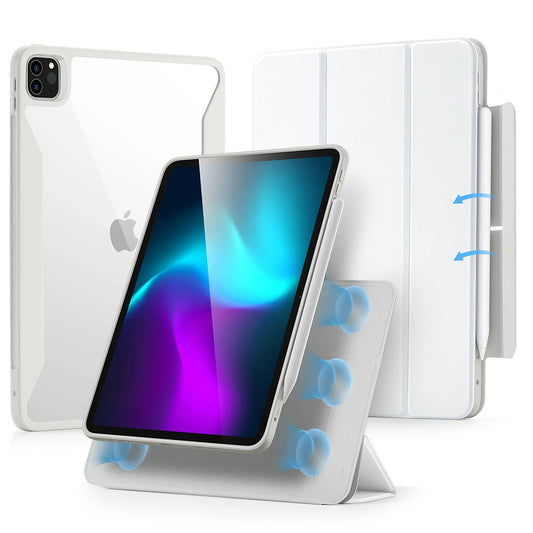 Deksel for Apple iPad Pro 11 (2024), ESR, Rebound Hybrid, Hvit