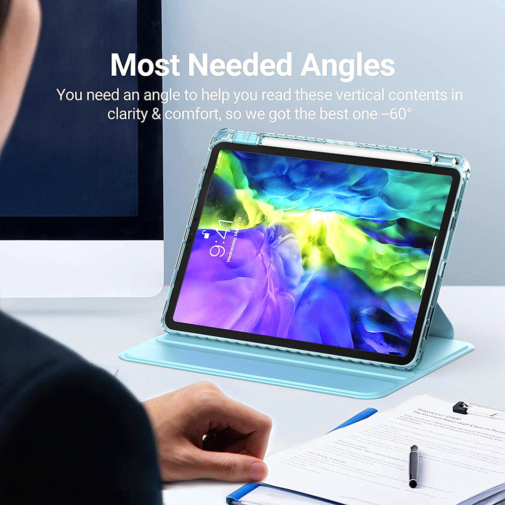 Deksel for Apple iPad Pro 11 (2024), Techsuit, Crystal Vision, Blå