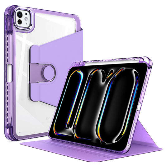 Deksel for Apple iPad Pro 11 (2024), Techsuit, Crystal Vision, Lilla
