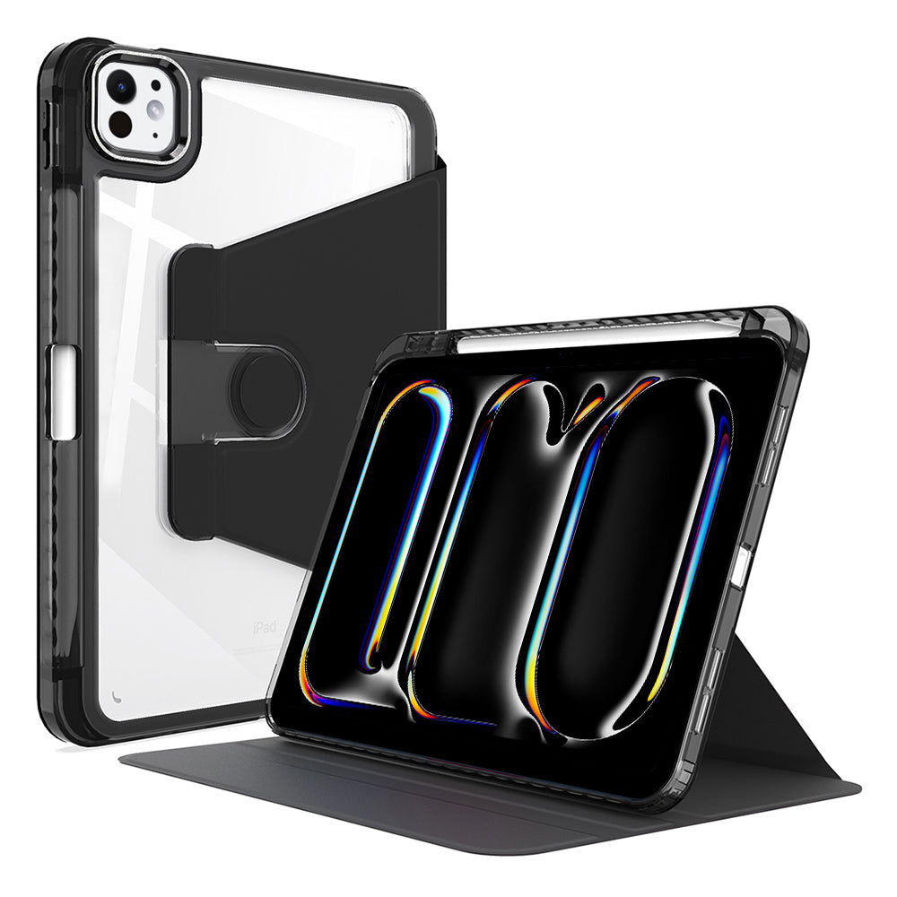 Deksel for Apple iPad Pro 11 (2024), Techsuit, Crystal Vision, Svart