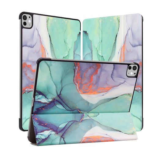 Deksel for Apple iPad Pro 11 (2024), Techsuit, FoldPro Green Time, Flerfarget