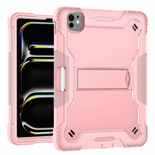 Deksel for Apple iPad Pro 11 (2024), Techsuit, Rugged TabShell, Rosa