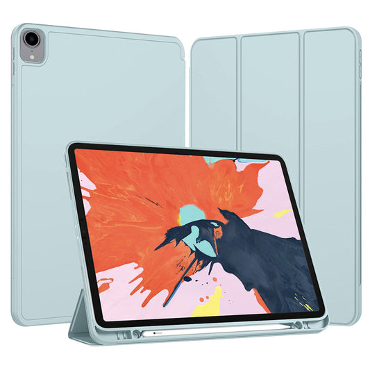 Deksel for Apple iPad Pro 12.9 (2022) / Pro 12.9 (2021) / Pro 12.9 (2020) / Pro 12.9 (2018), Techsuit, Flex Trifold, Blå