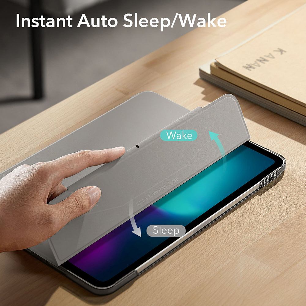 Deksel for Apple iPad Pro 13 (2024), ESR, Ascend Trifold, Grå