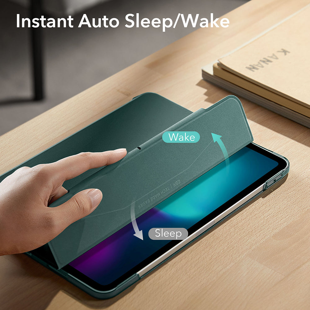 Deksel for Apple iPad Pro 13 (2024), ESR, Ascend Trifold, Satenggrønn