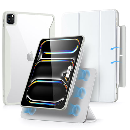 Deksel for Apple iPad Pro 13 (2024), ESR, Rebound Hybrid, Hvit