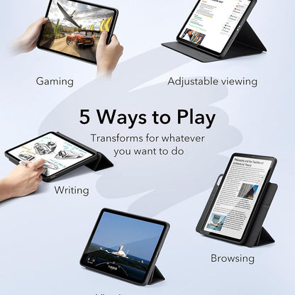 Deksel for Apple iPad Pro 13 (2024), ESR, Rebound Hybrid, Svart