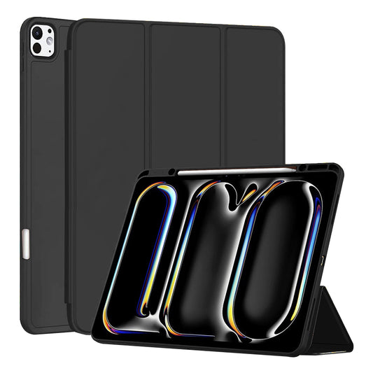 Deksel for Apple iPad Pro 13 (2024), Techsuit, Flex Trifold, Svart
