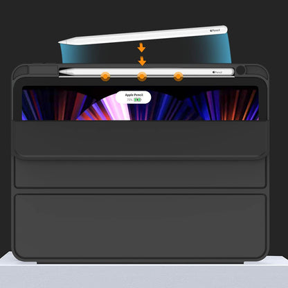 Deksel for Apple iPad Pro 13 (2024), Techsuit, Flex Trifold, Svart