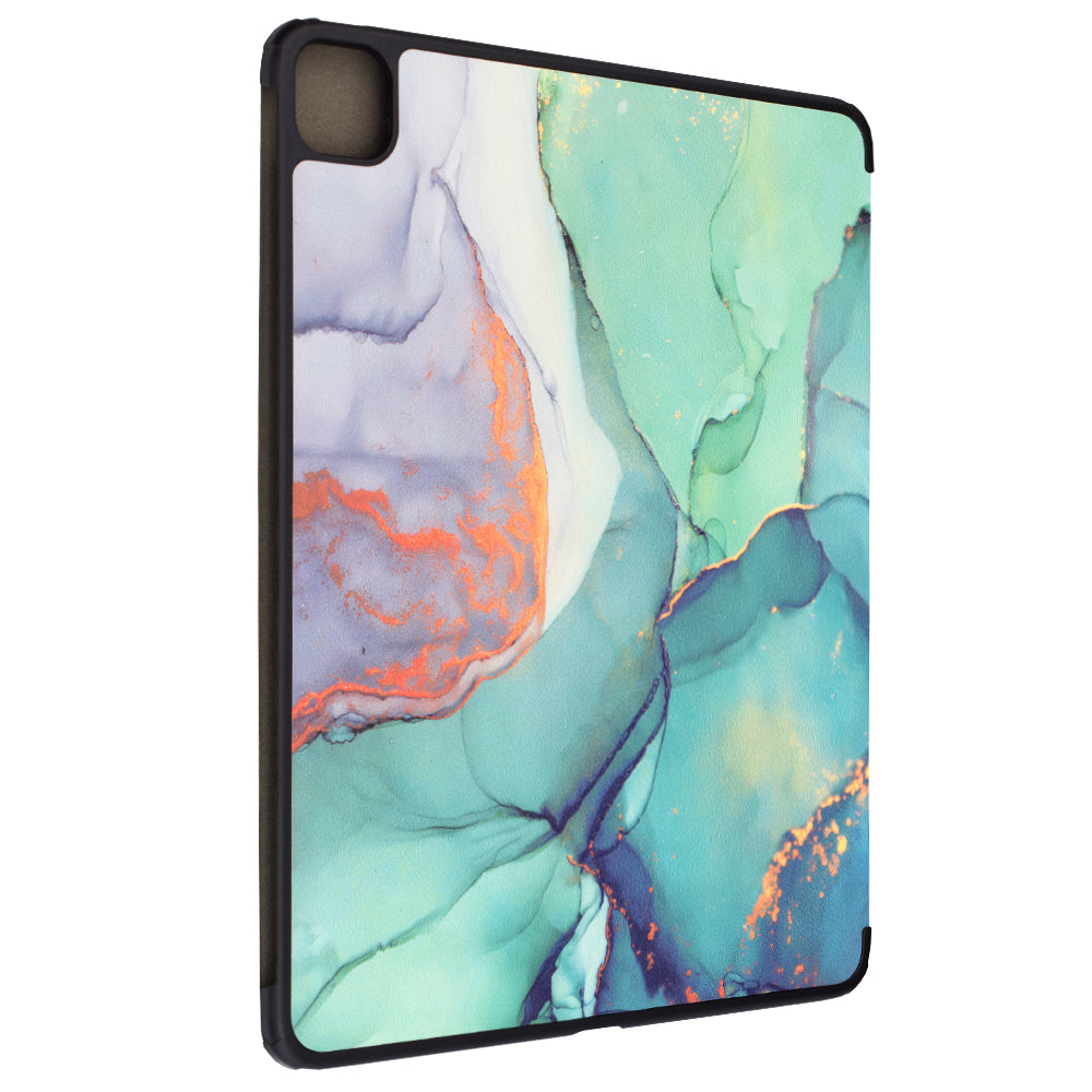 Deksel for Apple iPad Pro 13 (2024), Techsuit, FoldPro Green Time, Flerfarget
