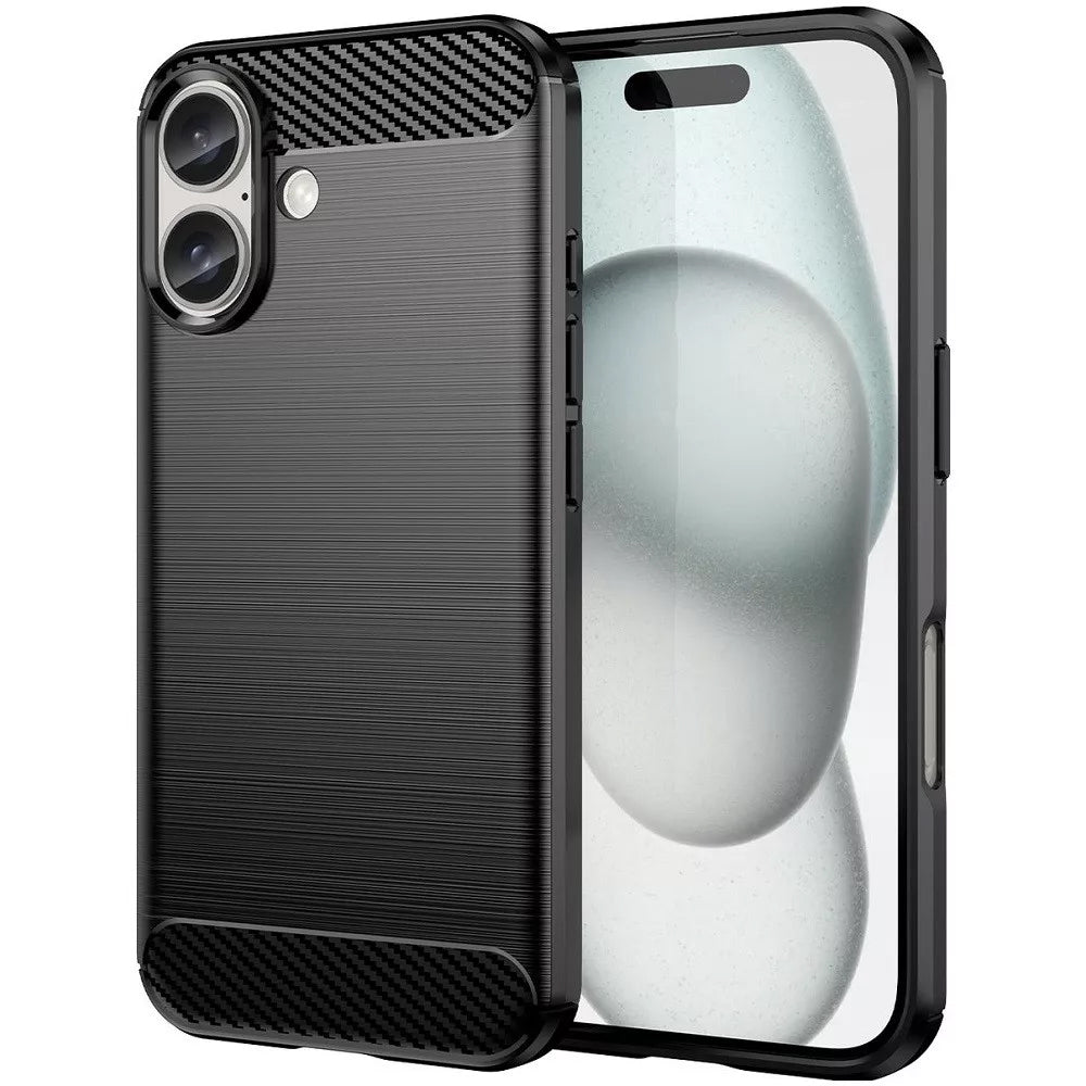 Deksel for Apple iPhone 16 Plus, OEM, Karbon, Svart