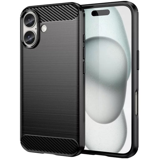 Deksel for Apple iPhone 16 Plus, OEM, Karbon, Svart
