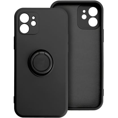 Deksel for Apple iPhone 16 Plus, OEM, Silicone Ring, Svart