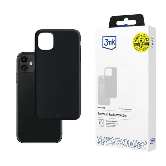 Deksel for Apple iPhone 11, 3MK, Matt svart