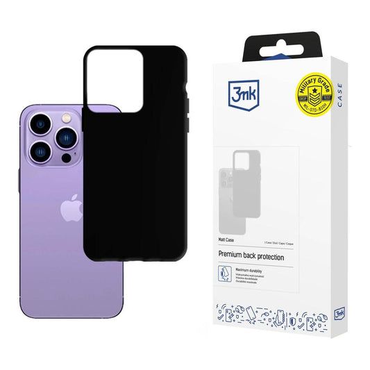 Deksel for Apple iPhone 14 Pro Max, 3MK, Matt Svart