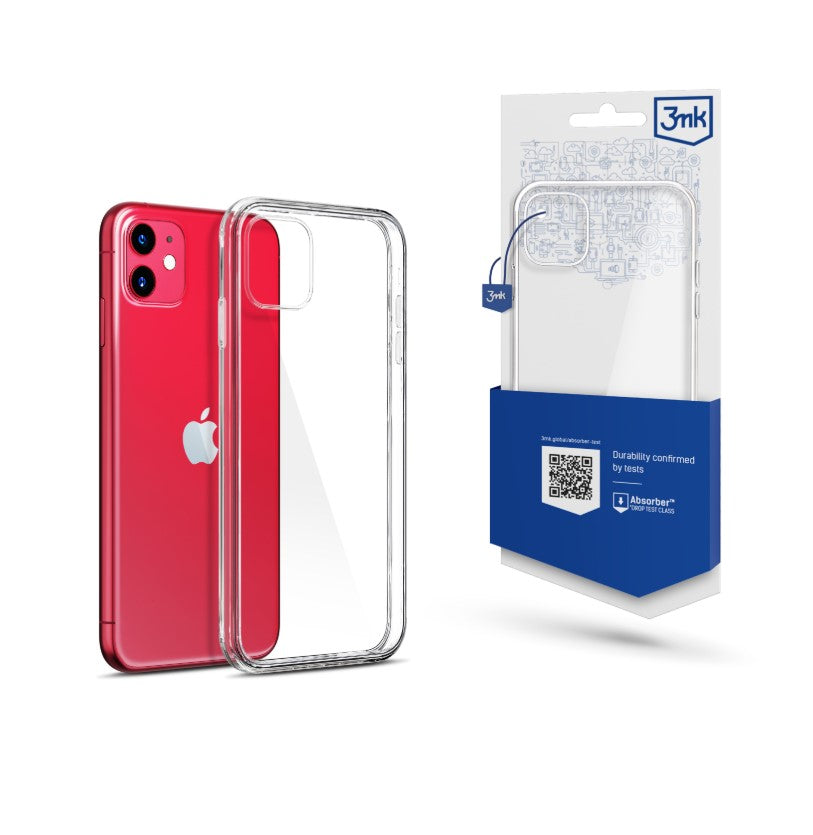 Deksel for Apple iPhone 11, 3MK, Clear, Gjennomsiktig