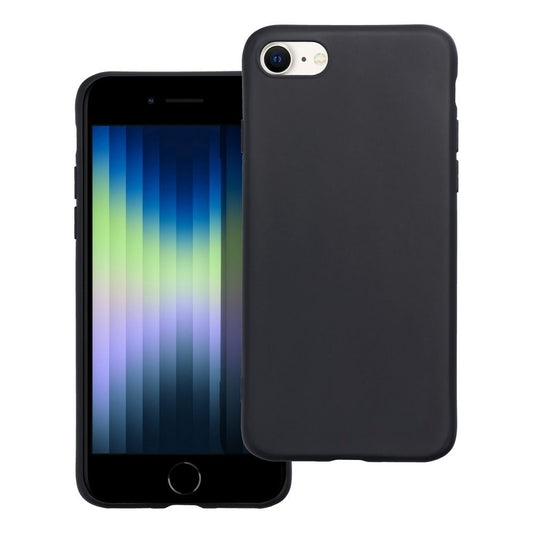 Deksel for Apple iPhone SE (2022) / SE (2020) / 8 / 7, OEM, Matt, Svart