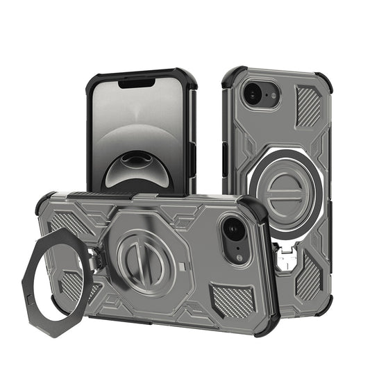Deksel for Apple iPhone 17e / 16e, Techsuit, Carbon Shield Pro, Røykfarget
