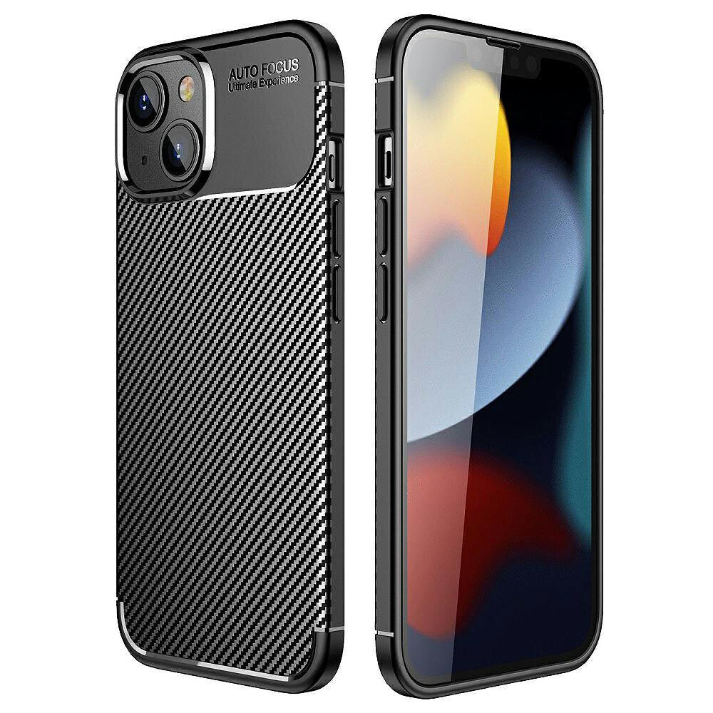 Deksel for Apple iPhone 17 Pro Max, OEM, Carbon Enviro, Svart