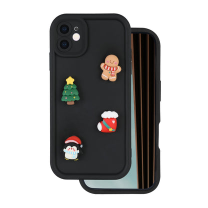 Deksel for Apple iPhone 15 Pro, OEM, Ultra Trendy 3D Christmas, Svart