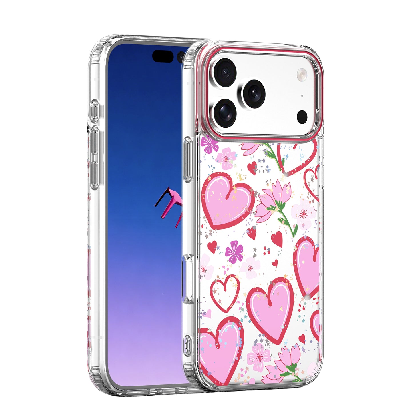 Deksel for Apple iPhone 16 Pro Max, OEM, Ultra Trendy Love 1, Flerfarget