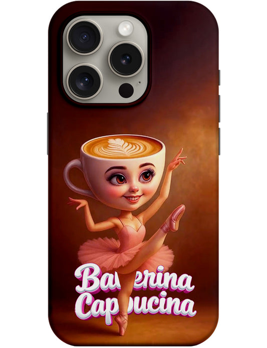 Deksel for Apple iPhone 14 Pro, Perfect Case, Italian Brainrot Ballerina Capuccina, Flerfarget