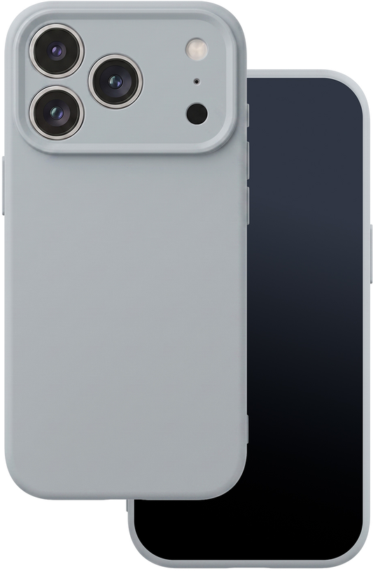 Deksel for Apple iPhone 17 Pro, OEM, silikon, grå