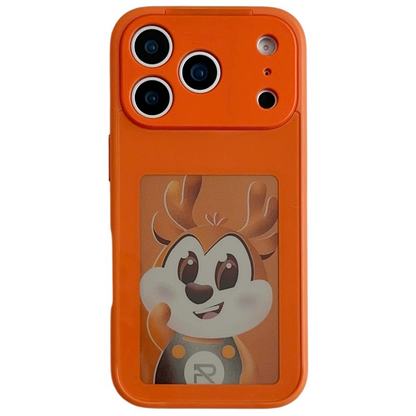 Deksel for Apple iPhone 17 Pro Max, OEM, Tilpasset E-Ink-skjerm, Oransje