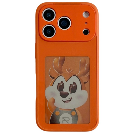 Deksel for Apple iPhone 17 Pro Max, OEM, Tilpasset E-Ink-skjerm, Oransje