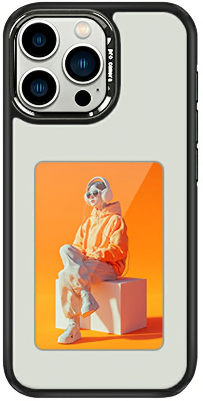 Deksel for Apple iPhone 16 Pro, OEM, Tilpasset E-Ink-skjerm (4 tommer), Hvit