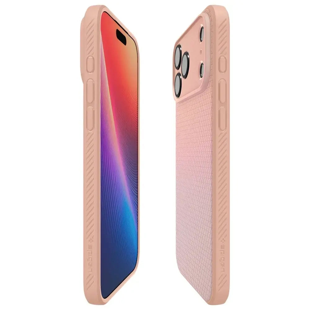 Deksel for Apple iPhone 18 Pro Max / 17 Pro Max, Spigen, Liquid Air, Rosa ACS12115
