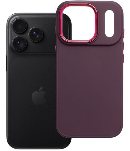 Deksel til Apple iPhone 18 Pro / iPhone 17 Pro, OEM, Frame, vinrød