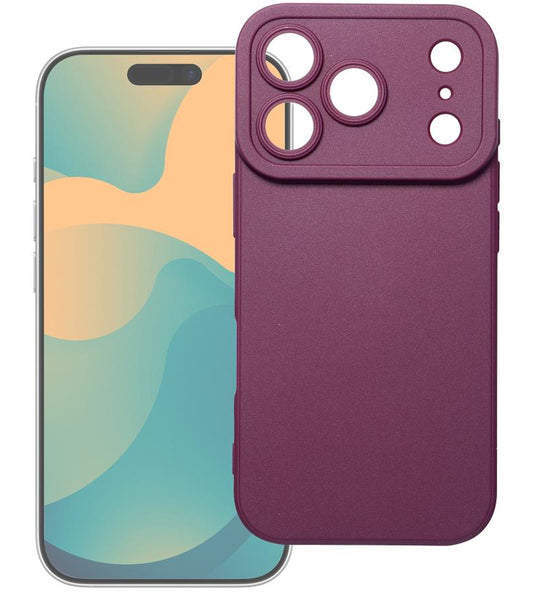 Deksel til Apple iPhone 18 Pro Max / 17 Pro Max, OEM, Matt 2.0, burgunderrød