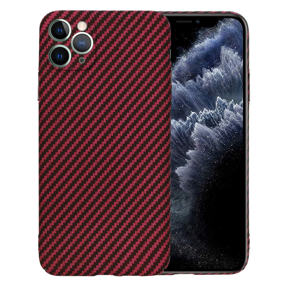 Deksel til Apple iPhone 11 Pro Max, Techsuit, Carbonite FiberShell, Rød