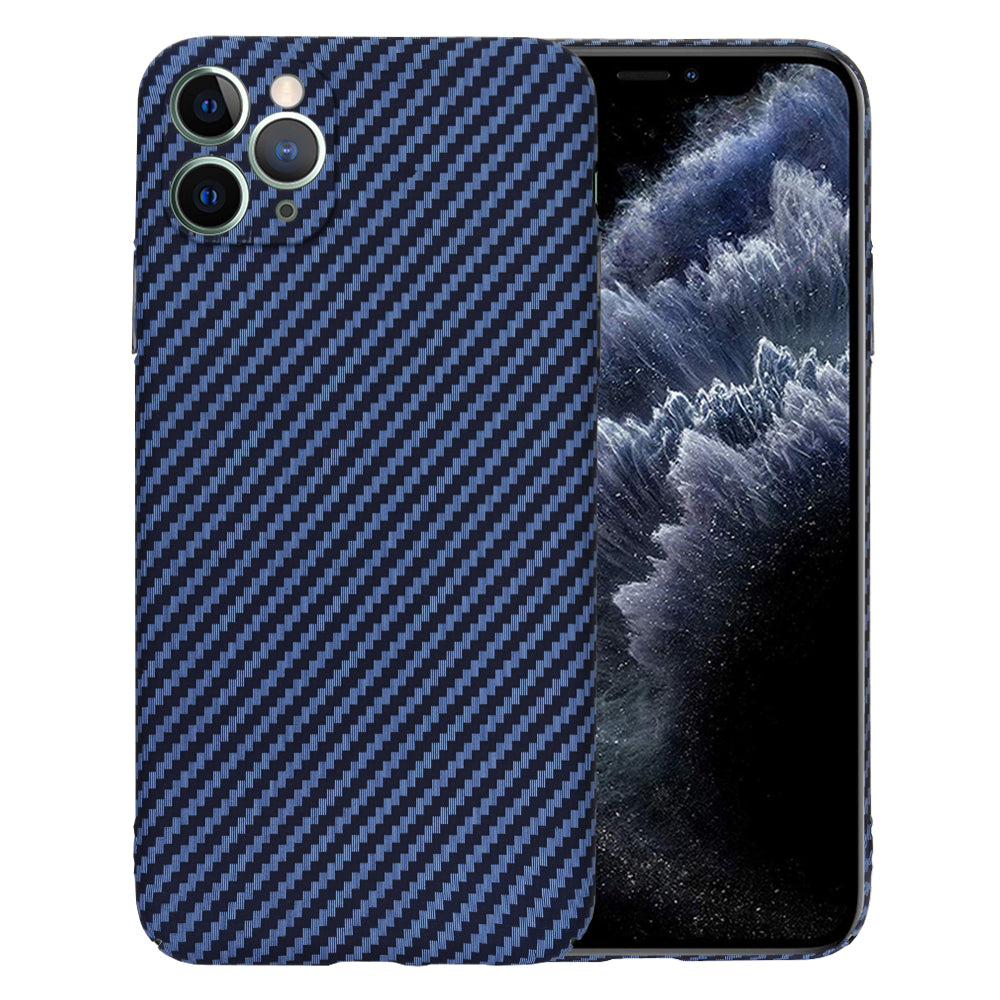 Deksel for Apple iPhone 11 Pro Max, Techsuit, Carbonite FiberShell, Turkis