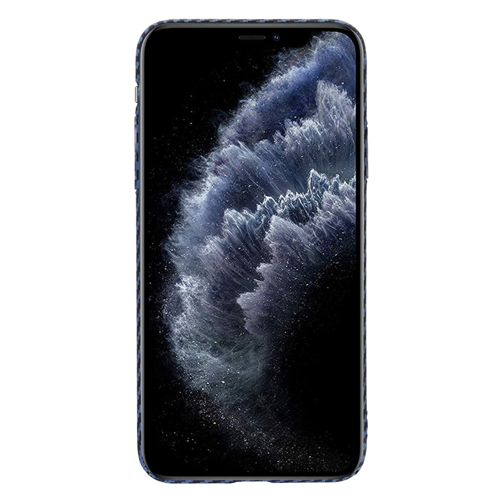 Deksel for Apple iPhone 11 Pro Max, Techsuit, Carbonite FiberShell, Turkis