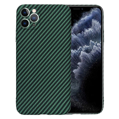Deksel for Apple iPhone 11 Pro Max, Techsuit, Carbonite FiberShell, Grønn