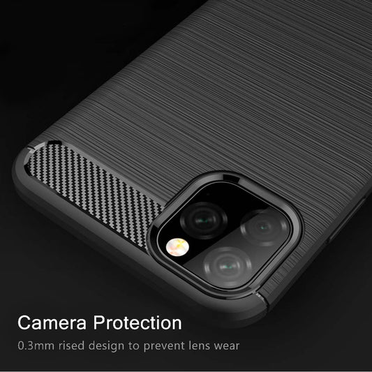 Deksel for Apple iPhone 11, Techsuit, Karbon, Svart
