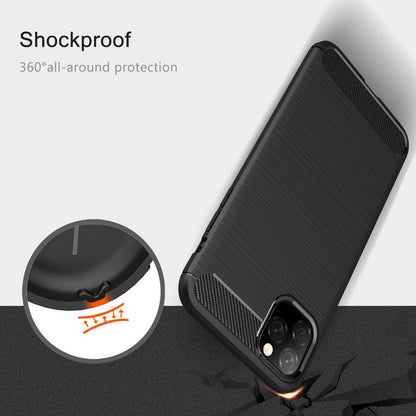 Deksel for Apple iPhone 11, Techsuit, Karbon, Svart