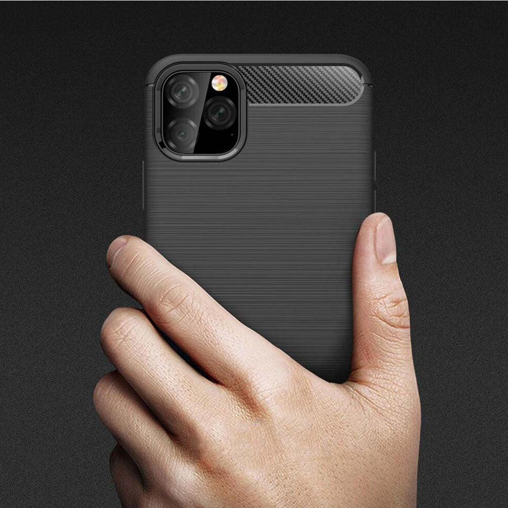 Deksel for Apple iPhone 11, Techsuit, Karbon, Svart