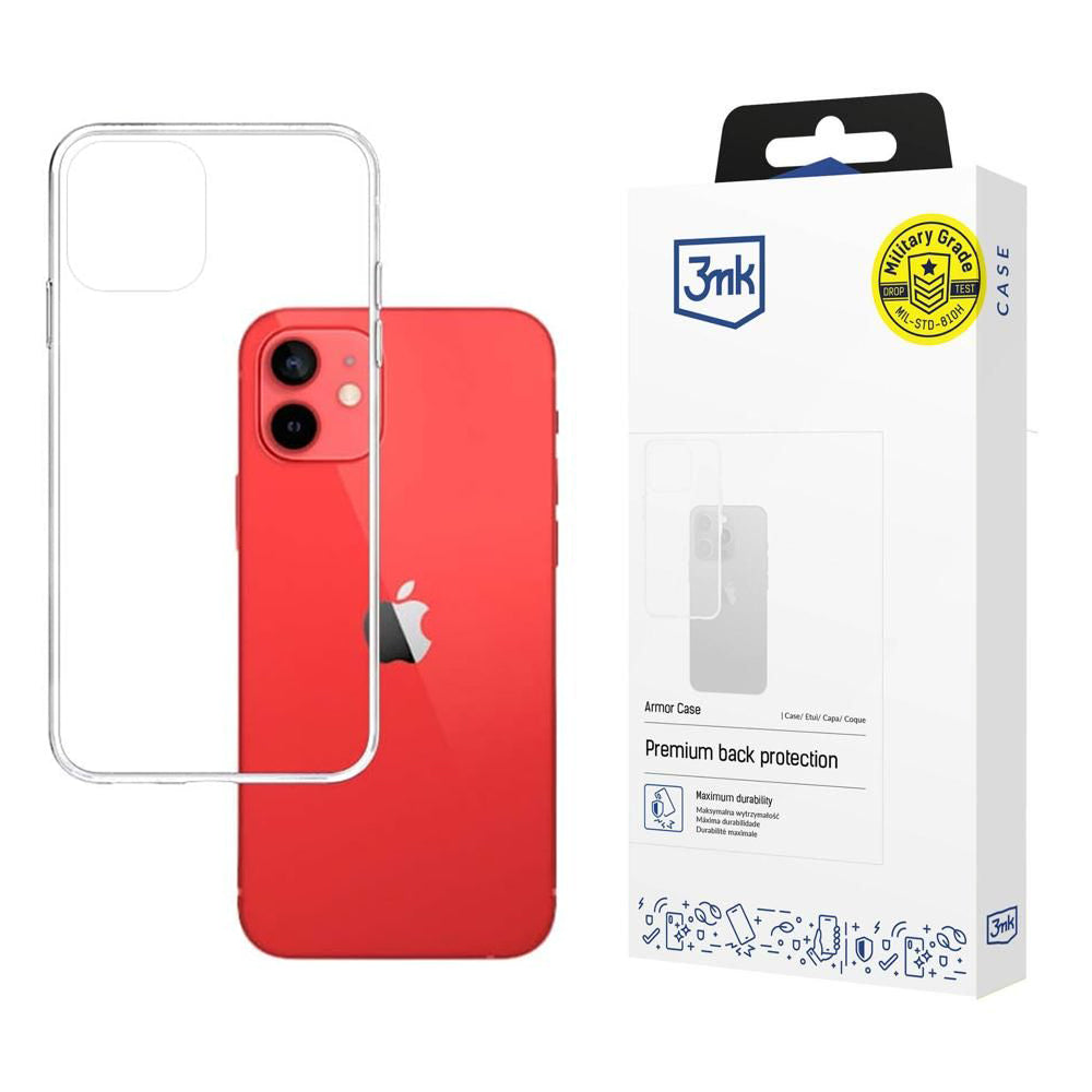 Deksel for Apple iPhone 12 / 12 Pro, 3MK, Armor, Transparent