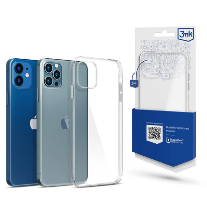 Deksel for Apple iPhone 12 / 12 Pro, 3MK, Gjennomsiktig