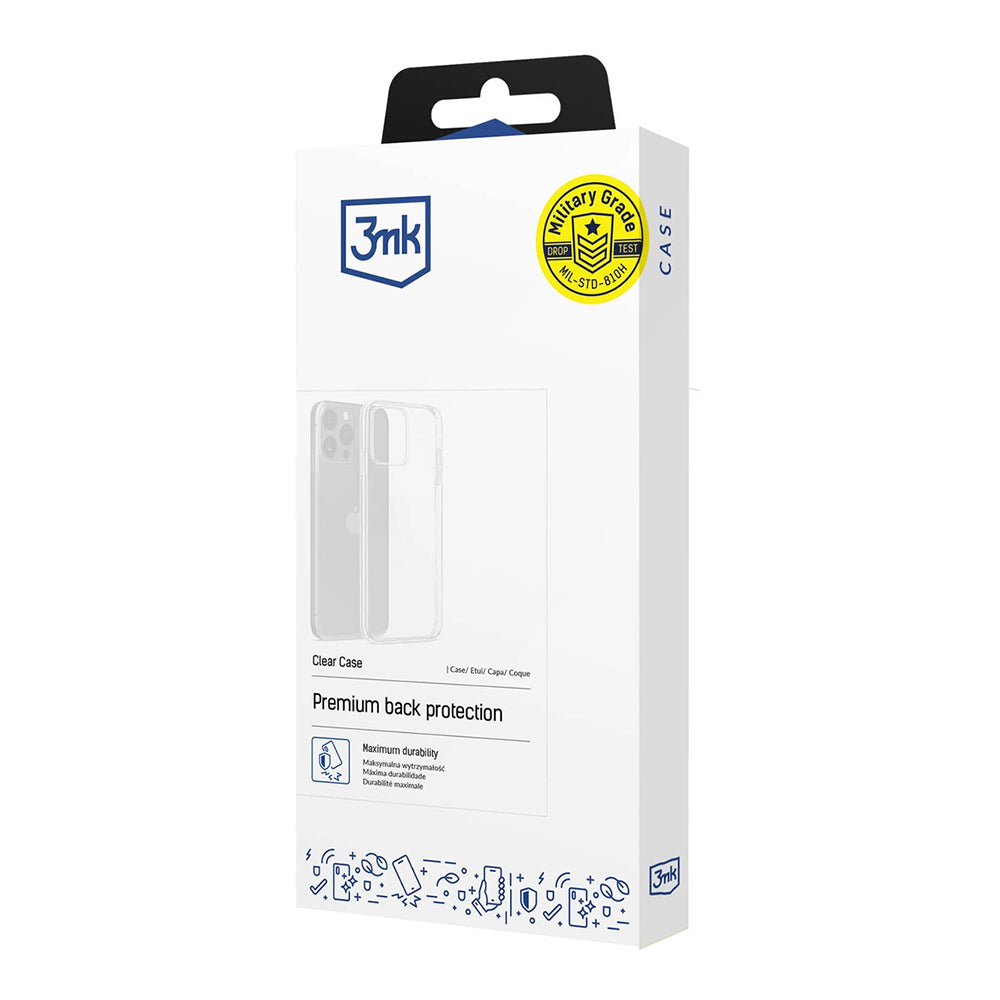 Deksel for Apple iPhone 12 / 12 Pro, 3MK, Gjennomsiktig