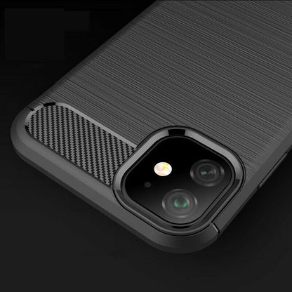 Deksel for Apple iPhone 12 / 12 Pro, Techsuit, Karbon, Svart
